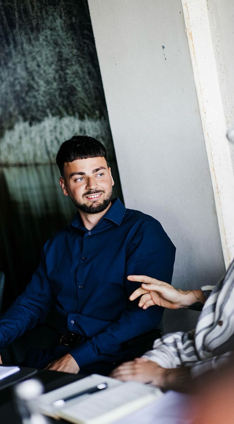 Willem te Witt tijdens coaching sessie met ondernemer